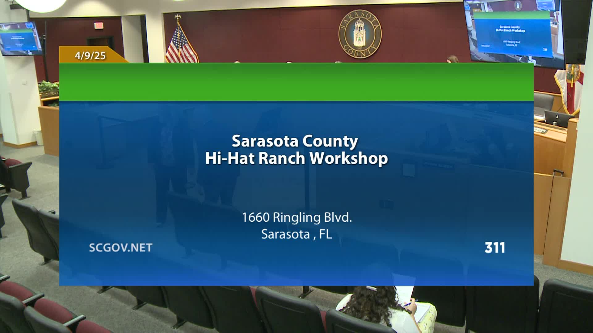 Sarasota Board of County Commissioners Workshop: 04/09/2025