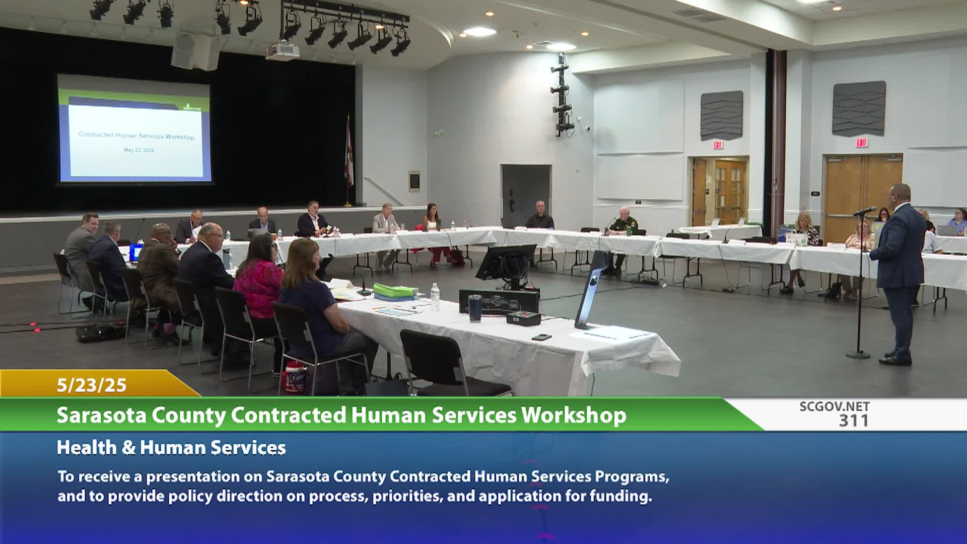 Sarasota Board of County Commissioners Contracted Human Services Workshop: 5/23/25