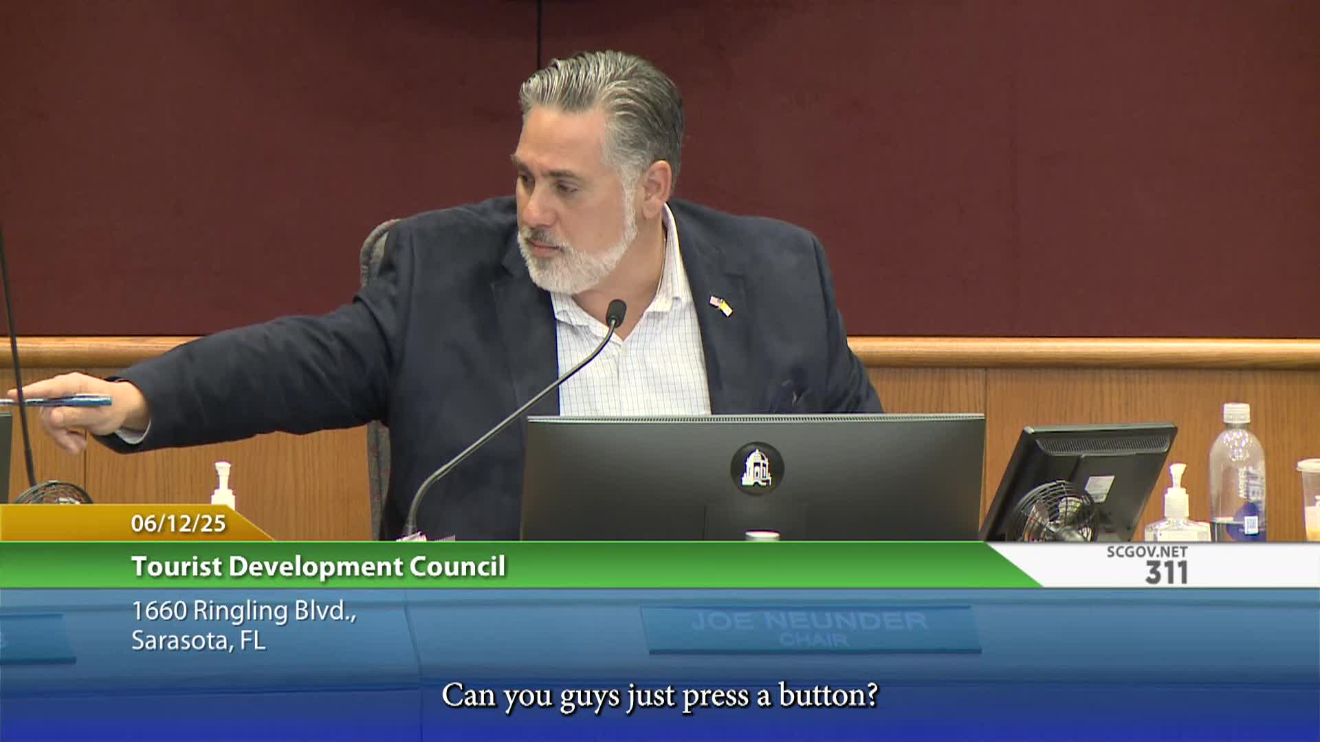 Sarasota County Tourist Development Council Meeting: 6/12/2025