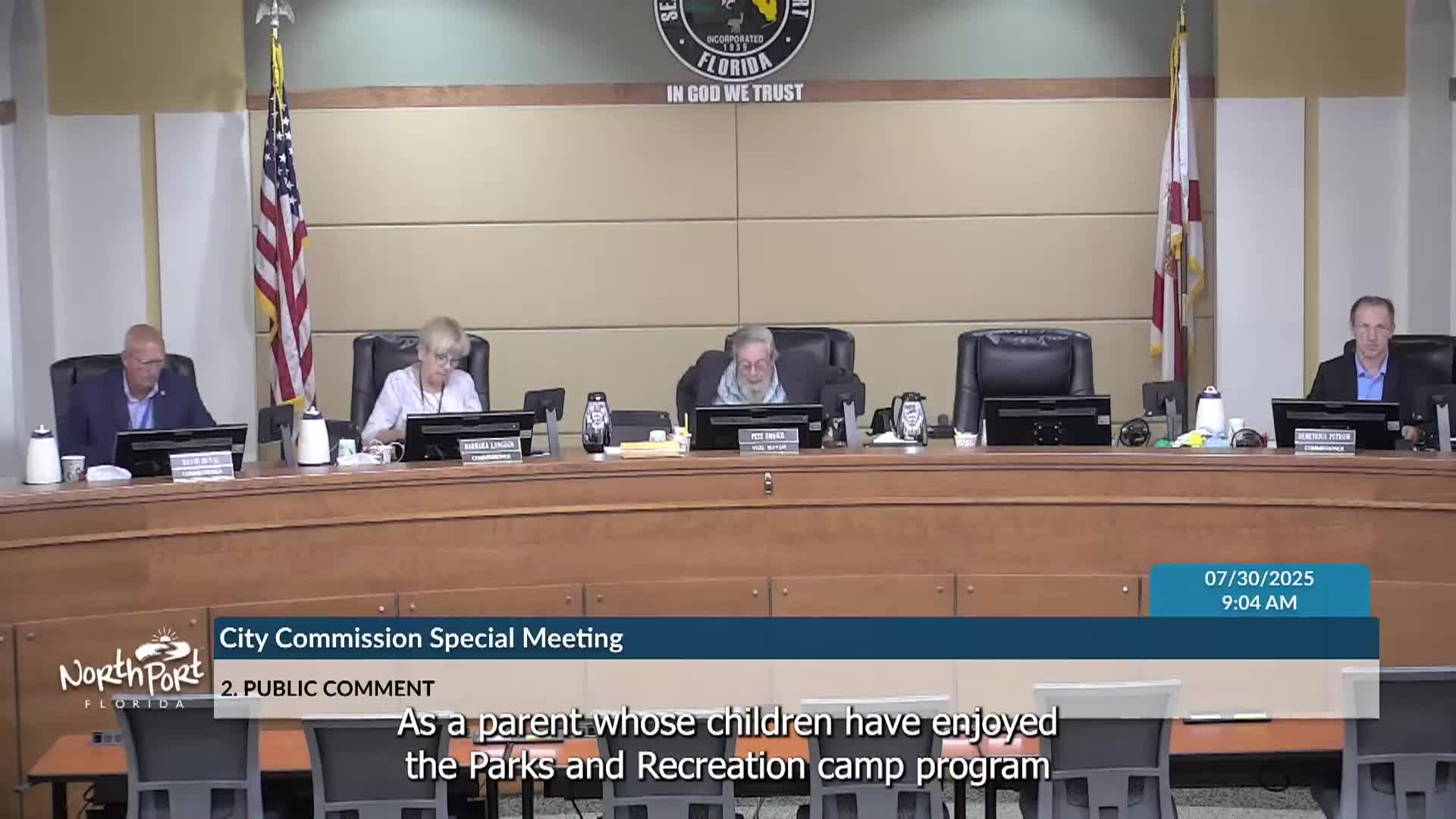 North Port City Commission Meeting: 7/30/2025