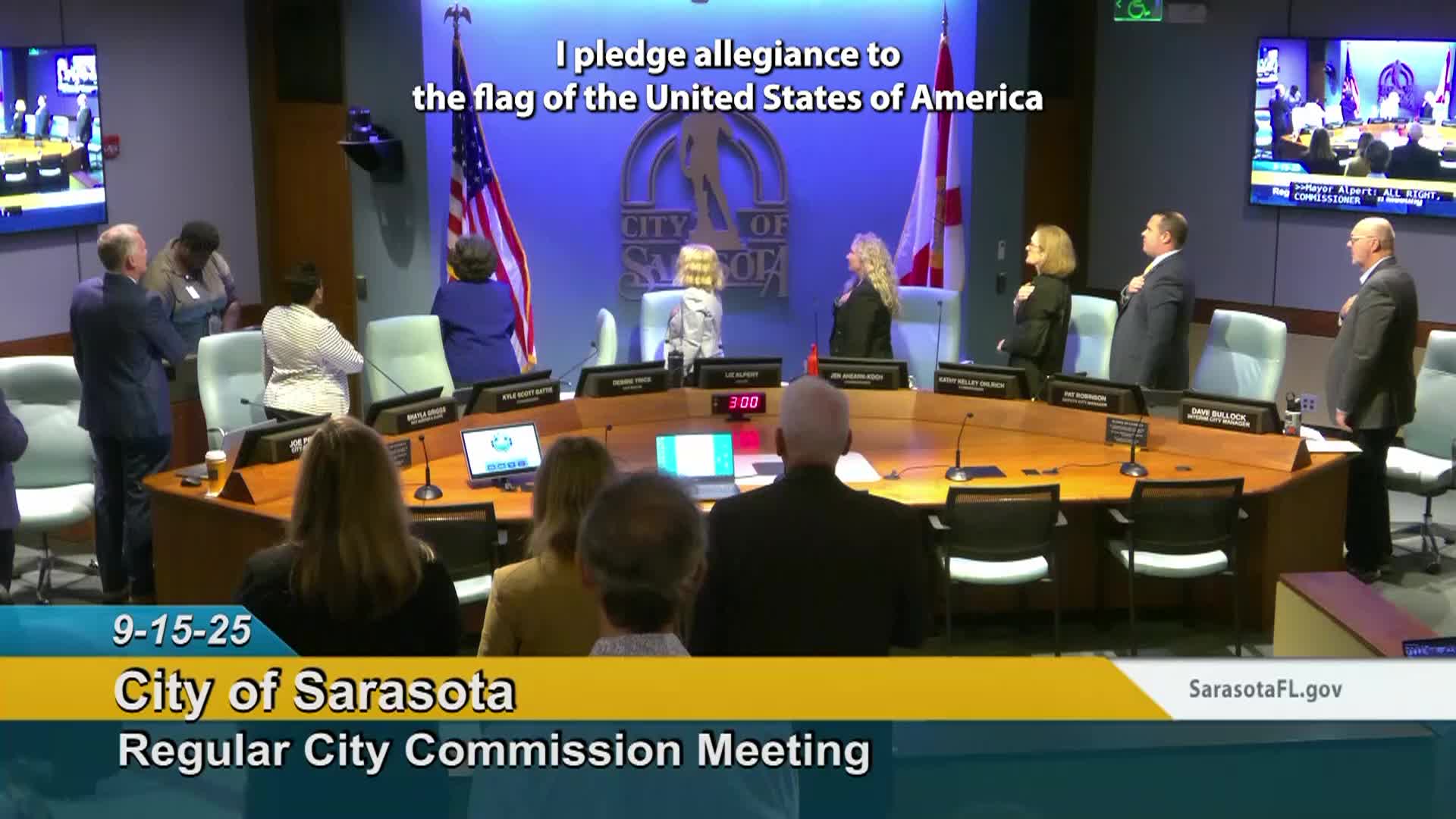 Sarasota City Commission Meeting: 9/15/2025