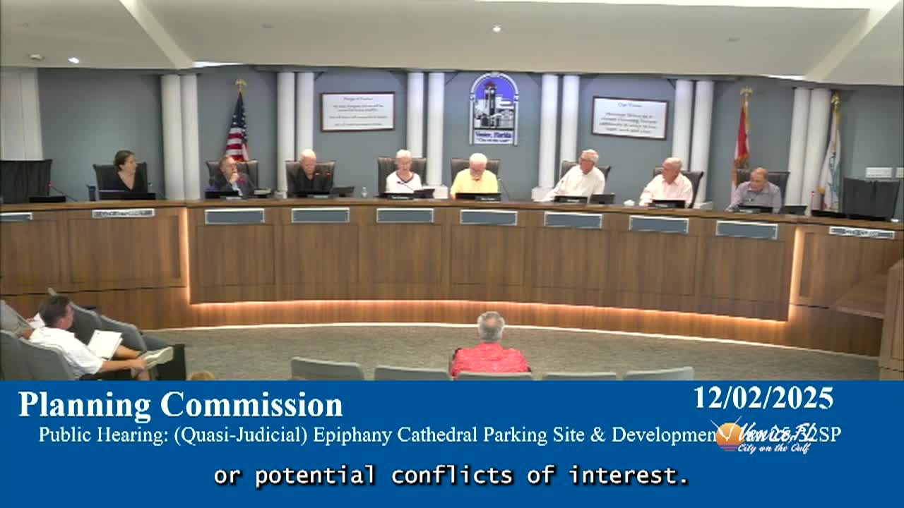 City Of Venice Planning Commission: 12/02/2025